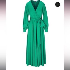Lilypad Maxi Dress in Emerald